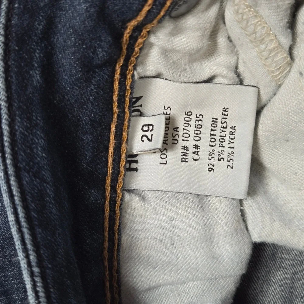 Hudson Y2K Bootcut Low Rise Jeans Medium Wash Denim Womens Siz 29 Button Pockets